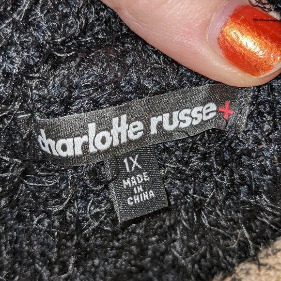 Black Cowl Neck Fuzzy Knit‎ Sweater Cozy Pullover Warm Comfy - Picture 4 of 5